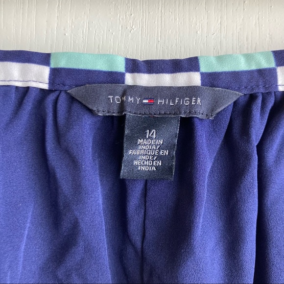 NWT Tommy Hilfiger Navy Geometric Print Skirt - Size 14 - Picture 3 of 10